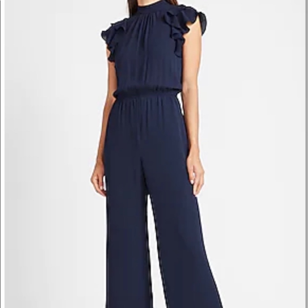 Express Navy Jumpsuit